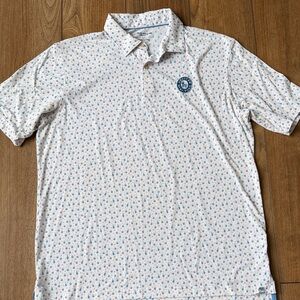 Peter Millar Mexican Mini Tour Tropical Drinks Printed Polo